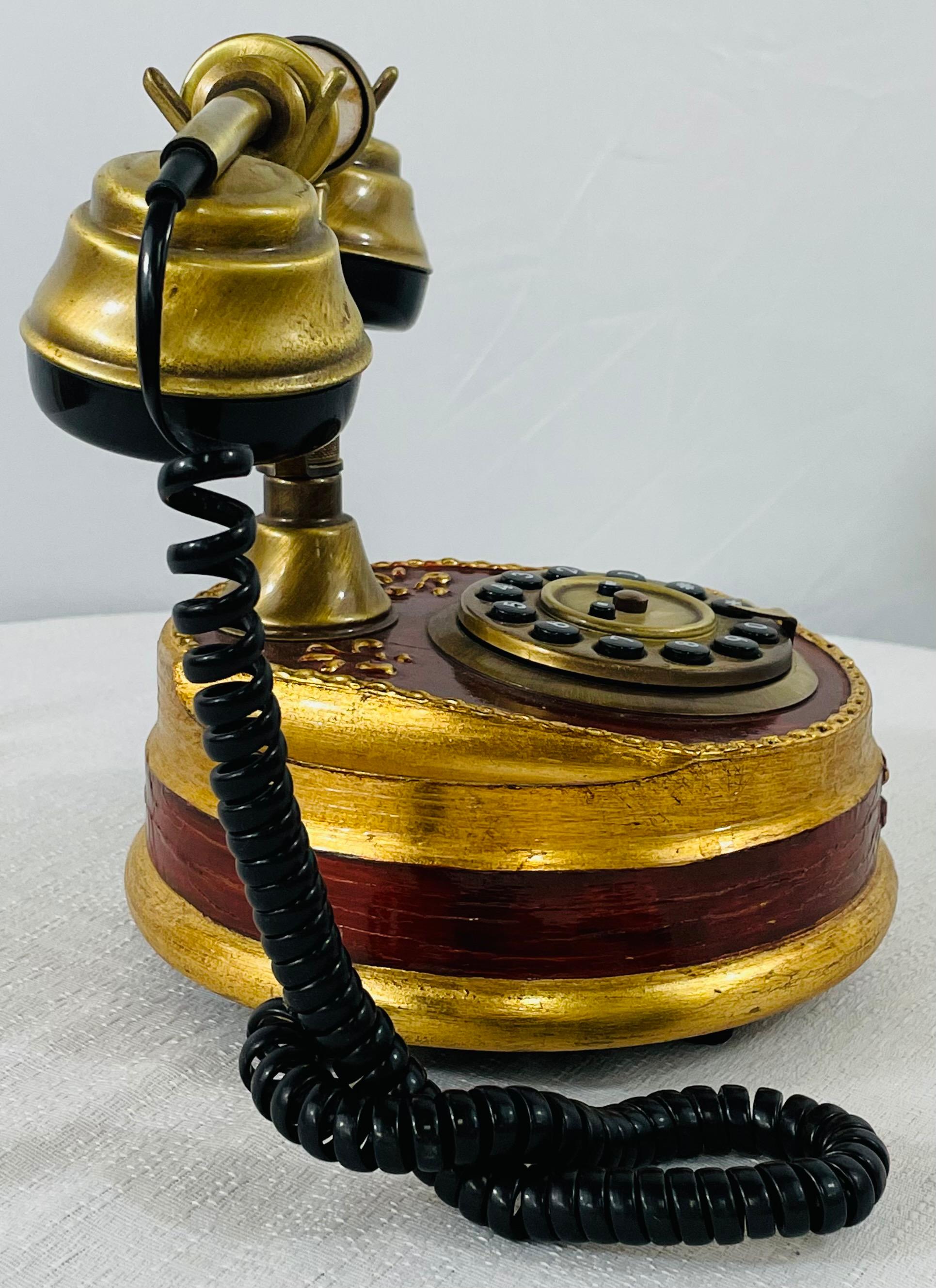 20th Century Vintage Retro Rotary Victorian Style Horchow Sitel Telephone