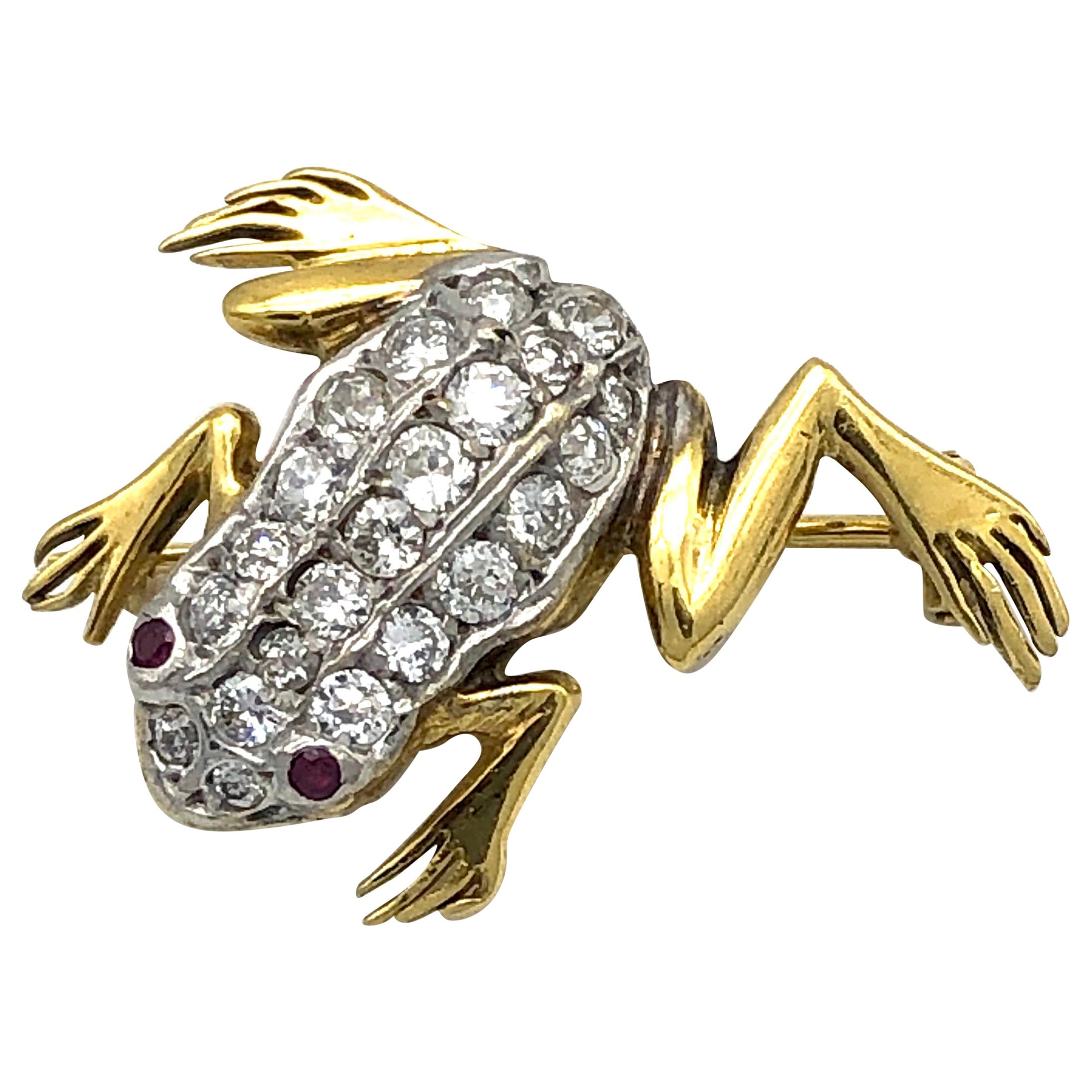 Crystal Green Enamel Insect Animal Brooches Pins Vintage Jewelry Frog Insect Brooch Pin for Women 