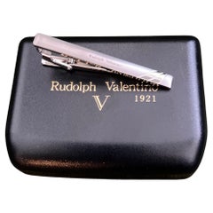 Vintage Retro Rudolph Valentino Tie Tack Clip In Original Case Circa 1980