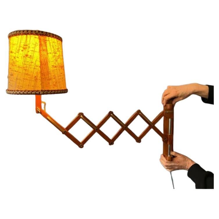 Vintage Retro Schaarlamp Scissor Lamp, Mid-Century Modern For Sale