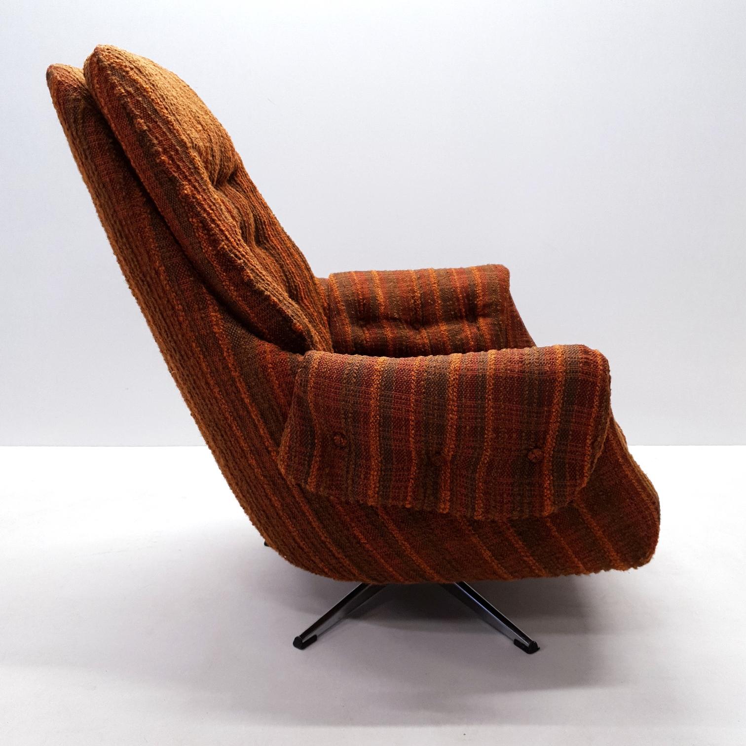 Vintage Retro Swivel Egg Lounge Chair, 1970s For Sale 3