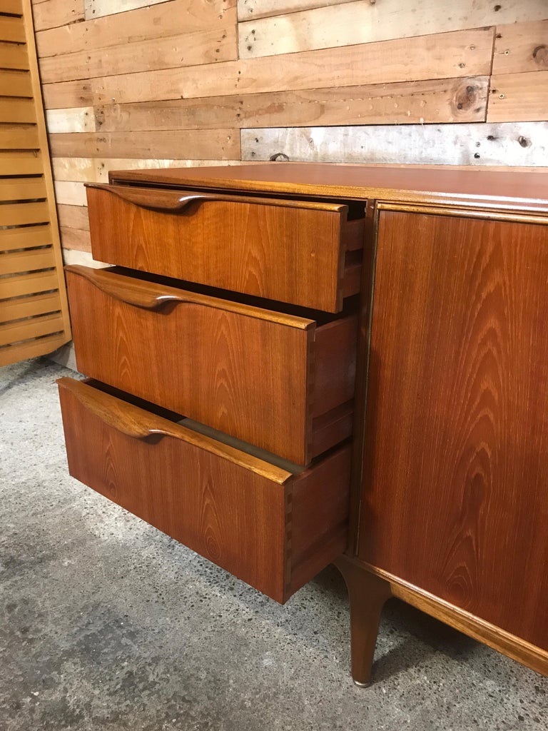 Vintage Retro Teak large Sideboard Credenza by Tom Robertson for