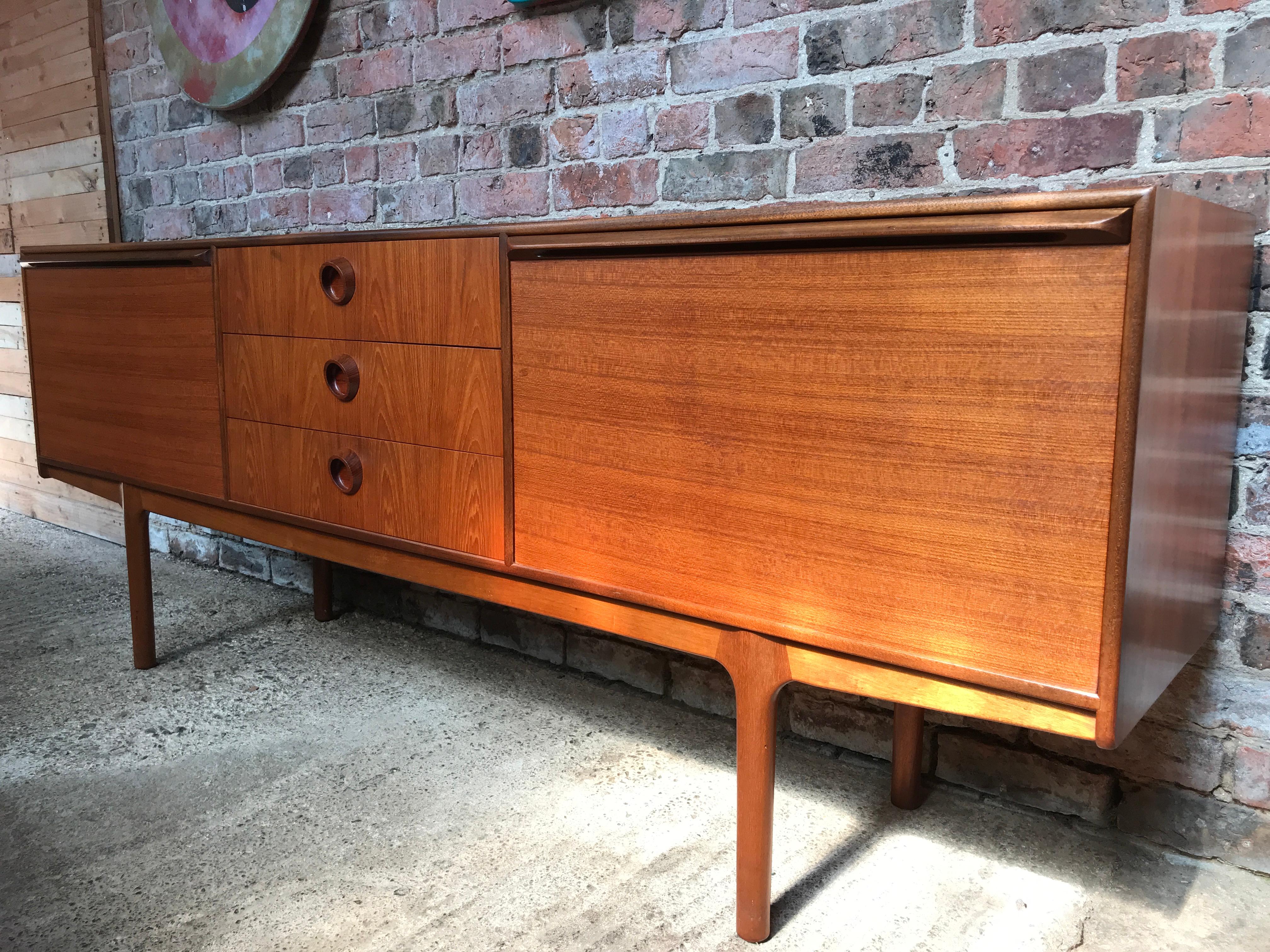 Vintage Retro Teak Large Sideboard Credenza by Tom Robertson for McIntosh, 1960s In Good Condition In Markington, GB