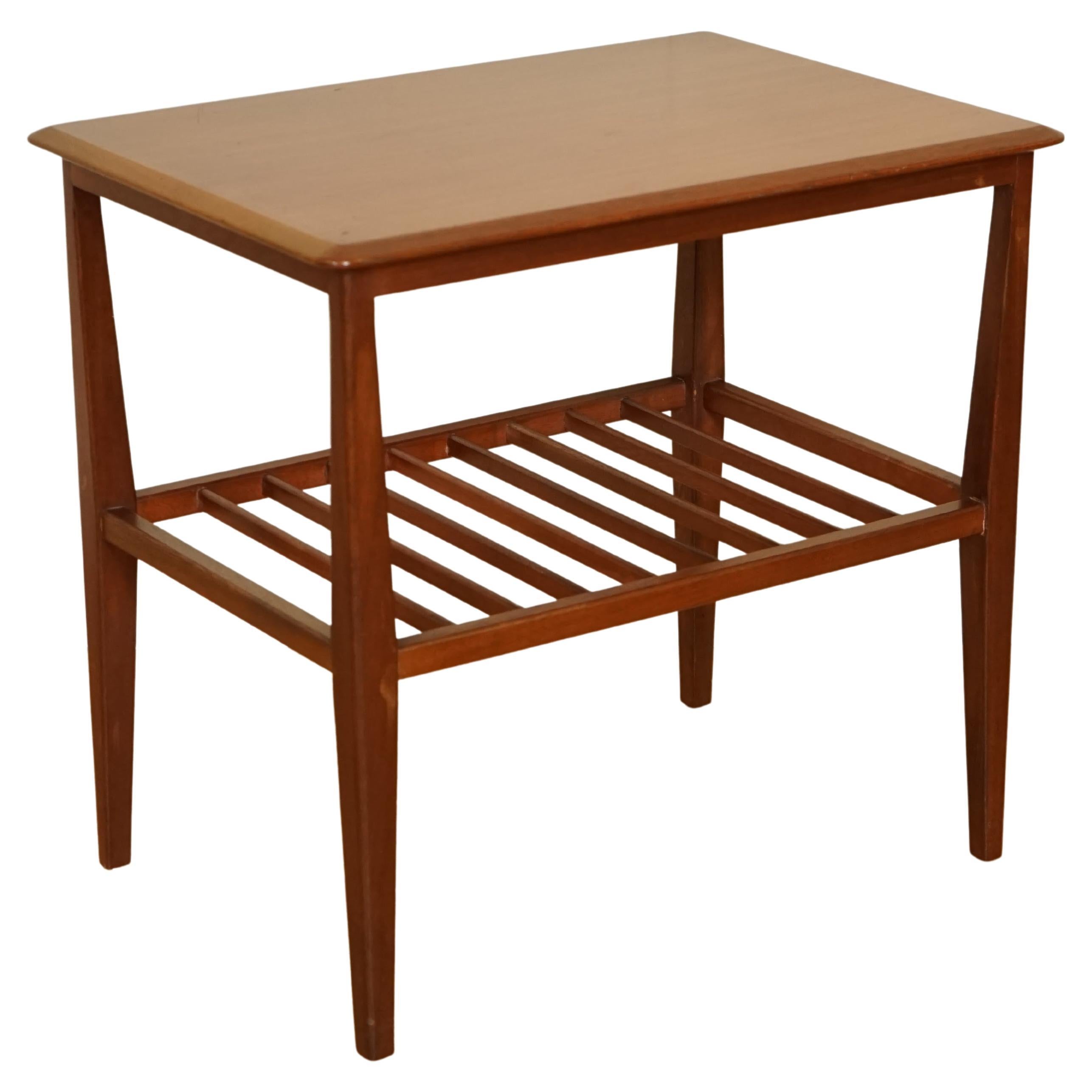 Vintage Scandinavian Teak Triangle End Table at 1stDibs