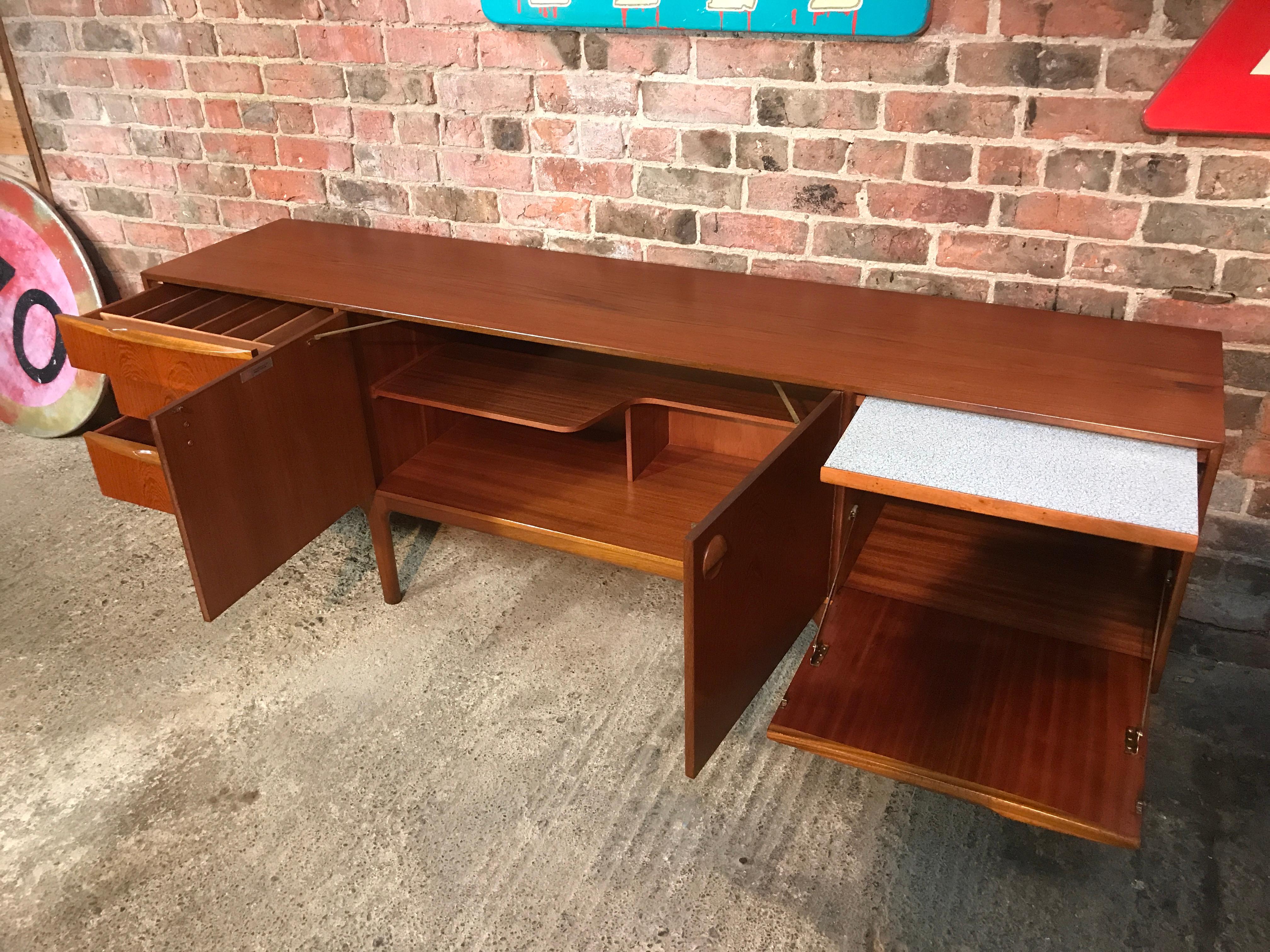 20th Century Vintage Retro Teak Sideboard Round Handles by Tom Robertson for McIntosh, 1960s