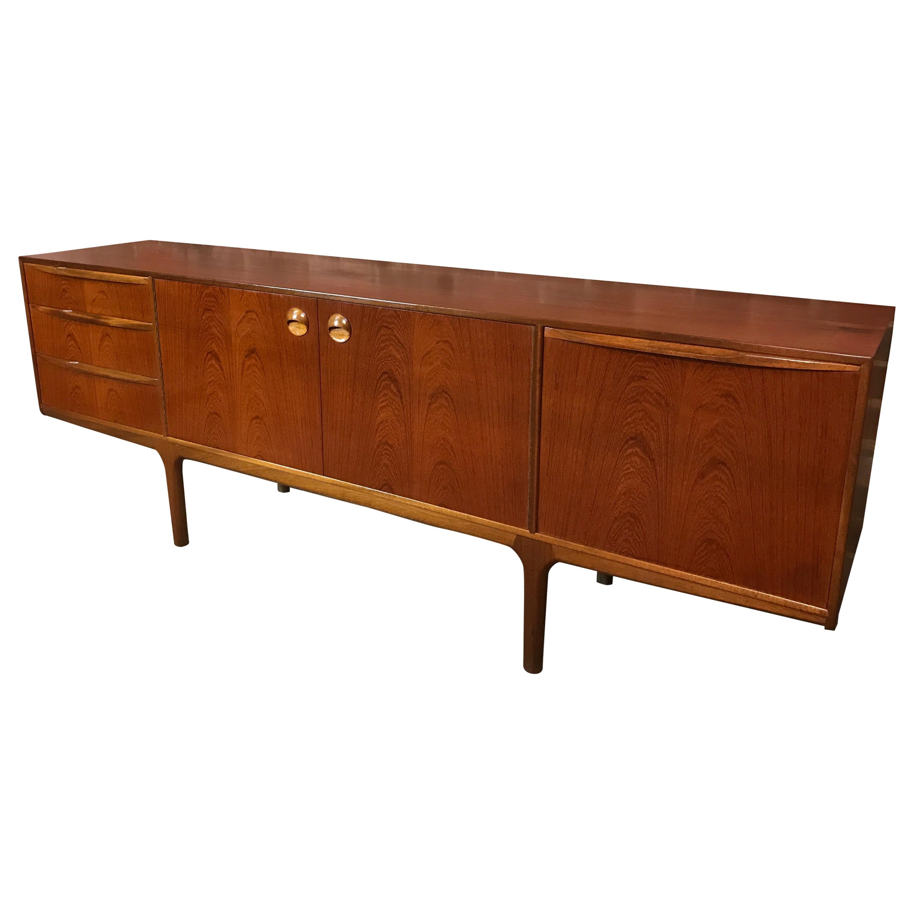 Vintage Retro Teak Sideboard Round Handles by Tom Robertson for McIntosh, 1960s