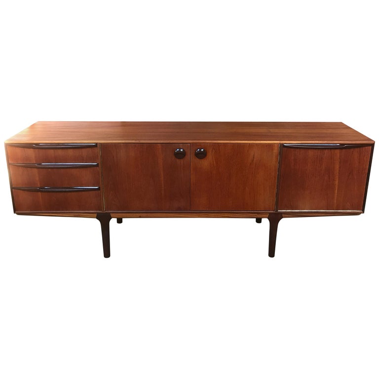 Vintage Retro Teak Sideboard Round Handles by Tom Robertson for McIntosh, 1960s For Sale