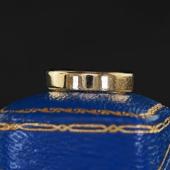 Vintage Retro Tiffany and Co 18K Yellow Gold Engraved Wedding Band - Size 5