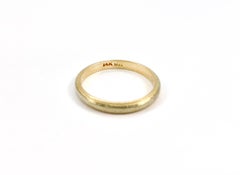 Vintage Retro Two Tone Gold Band, CG & GMW 6-12-43, 14K, Size 6.25