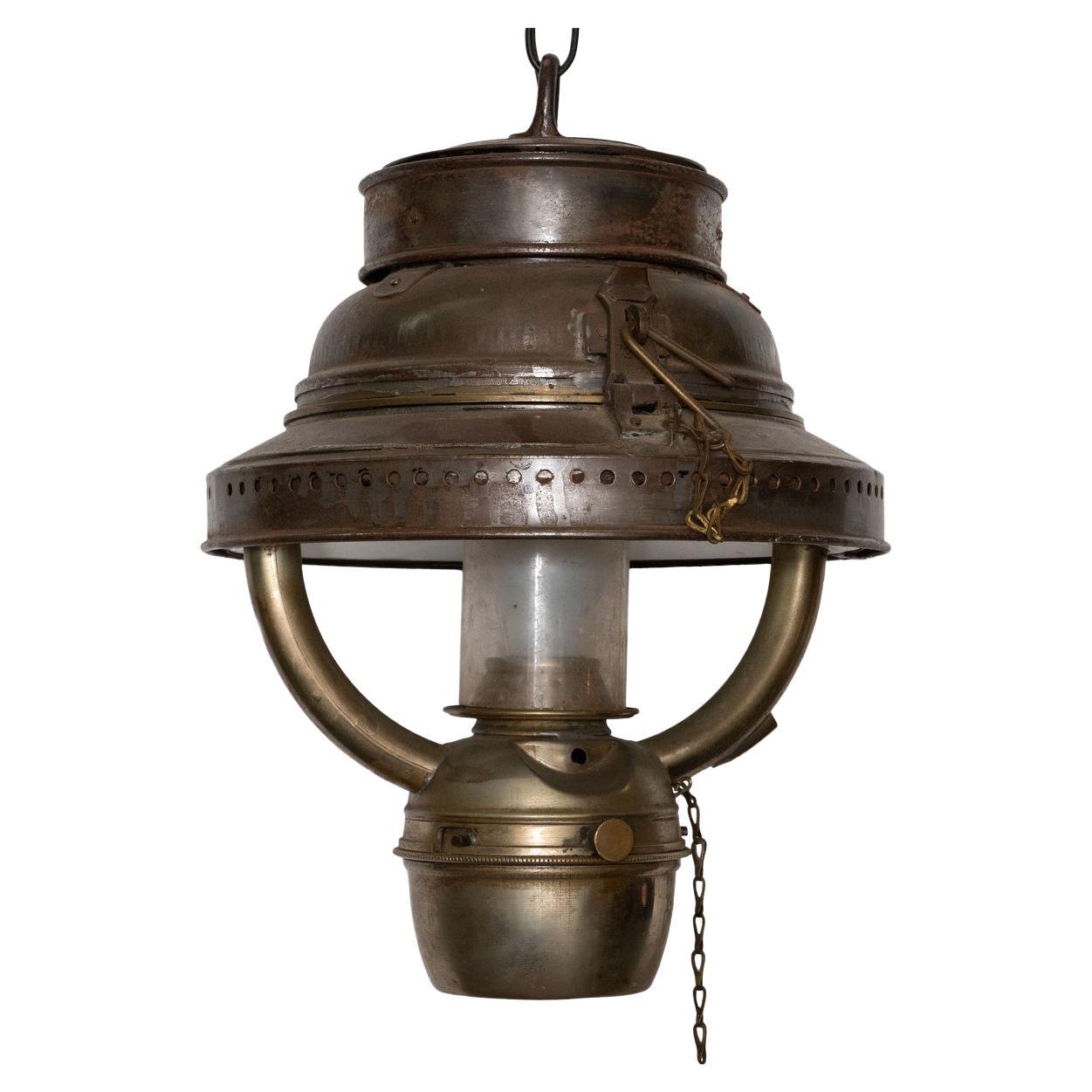 Vintage Retrofitted Kerosene Lantern