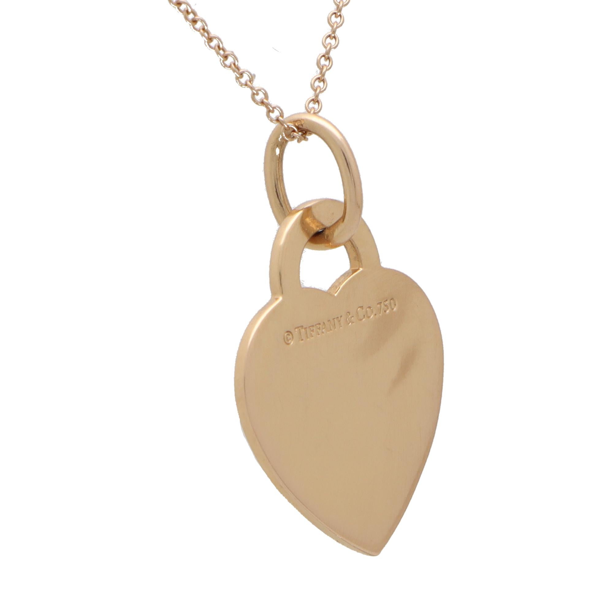 tiffany heart necklace gold