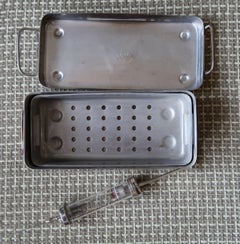 Vintage Reusable Soviet Glass Syringe Set: Durable and Sterilizable, 1J188