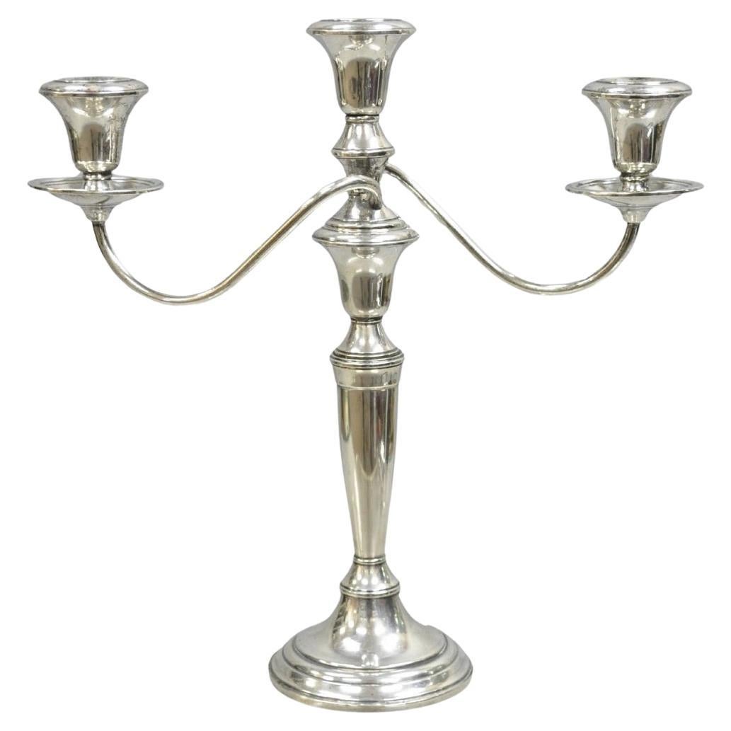 Vintage Revere Silversmiths Sterling Silber gewichtet 3 Arm Kandelaber Kerzenleuchter