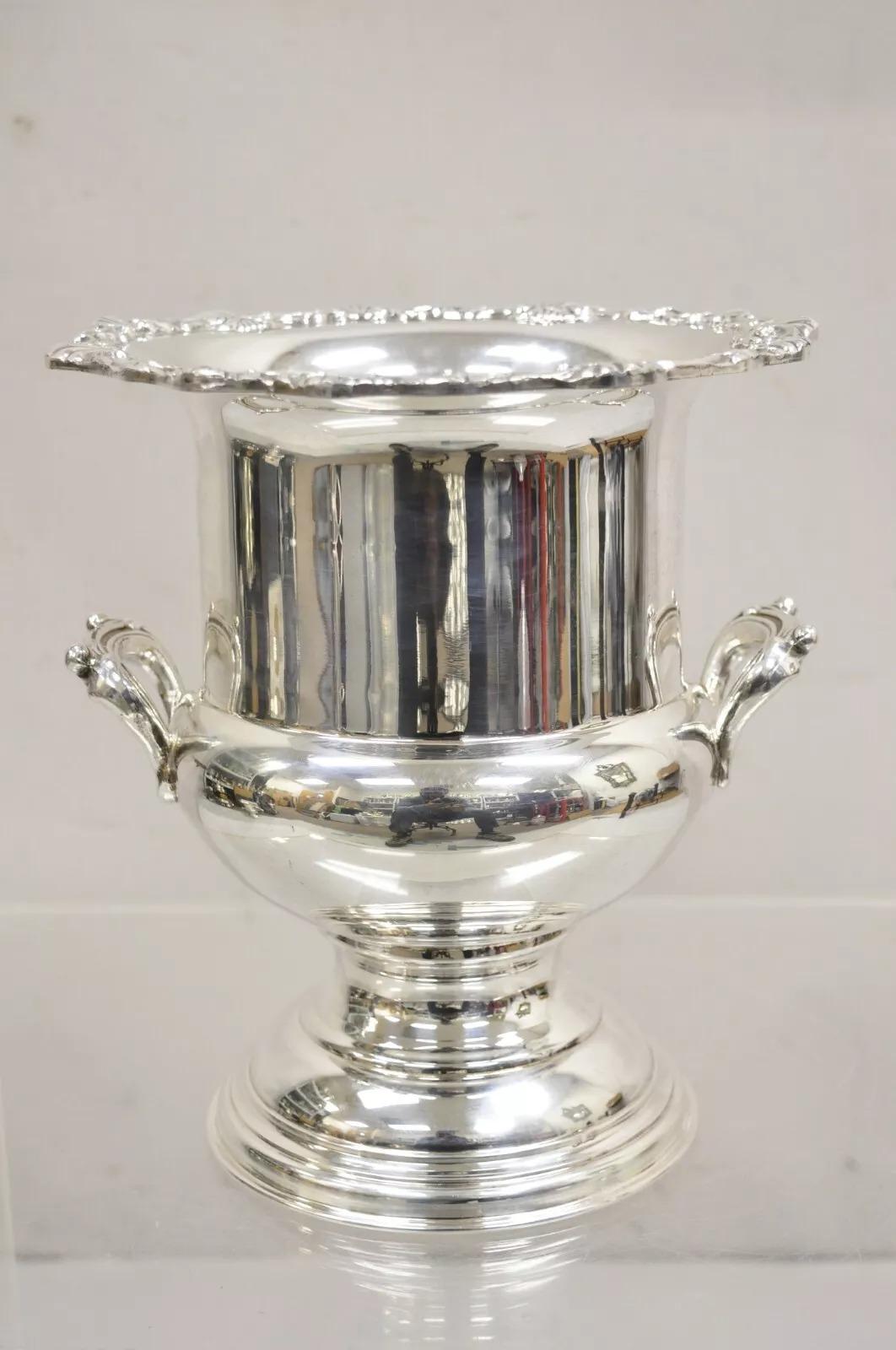 Vintage By Rever Victorian Silver Plated Trophy Cup Champagne Chiller Ice Bucket in vendita 3