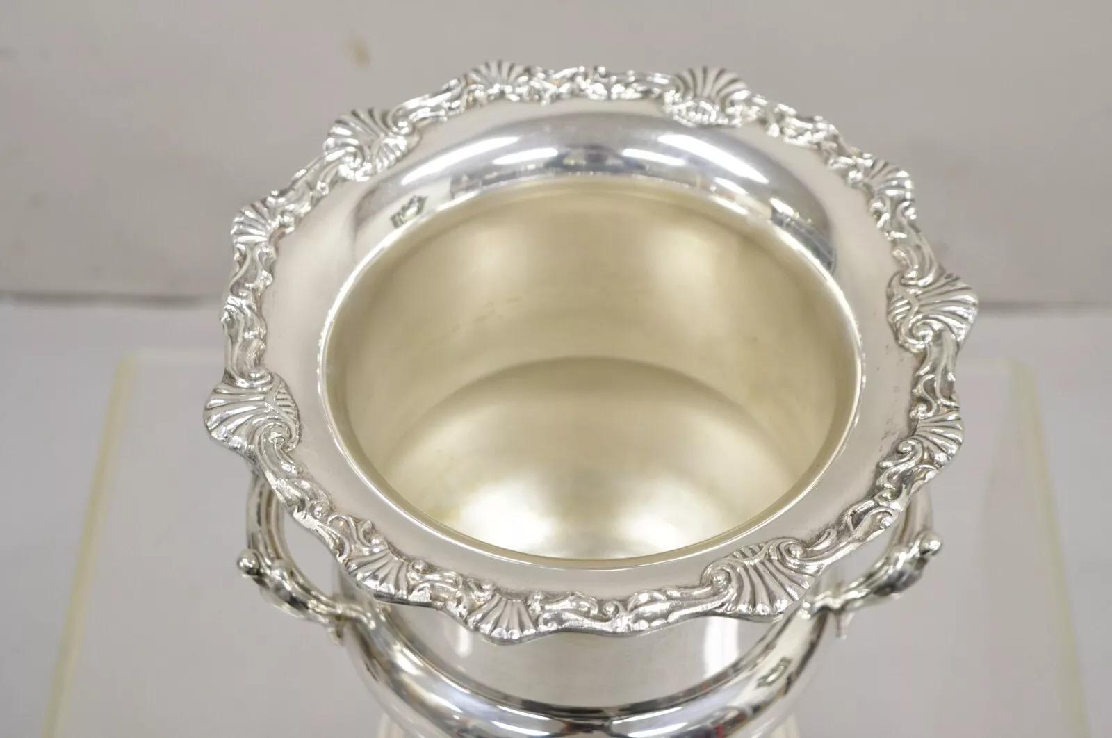 Vittoriano Vintage By Rever Victorian Silver Plated Trophy Cup Champagne Chiller Ice Bucket in vendita