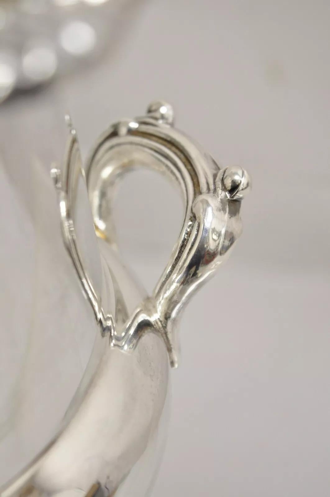 Placcato argento Vintage By Rever Victorian Silver Plated Trophy Cup Champagne Chiller Ice Bucket in vendita