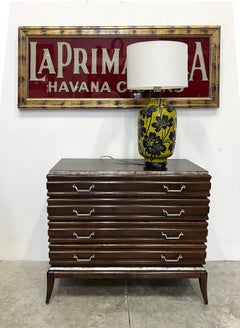 Vintage Reverse Painted Glass LaPrimadora Havana Cigar Sign,  Advertising