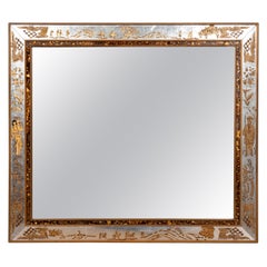 Vintage Reverse Painted Mirror