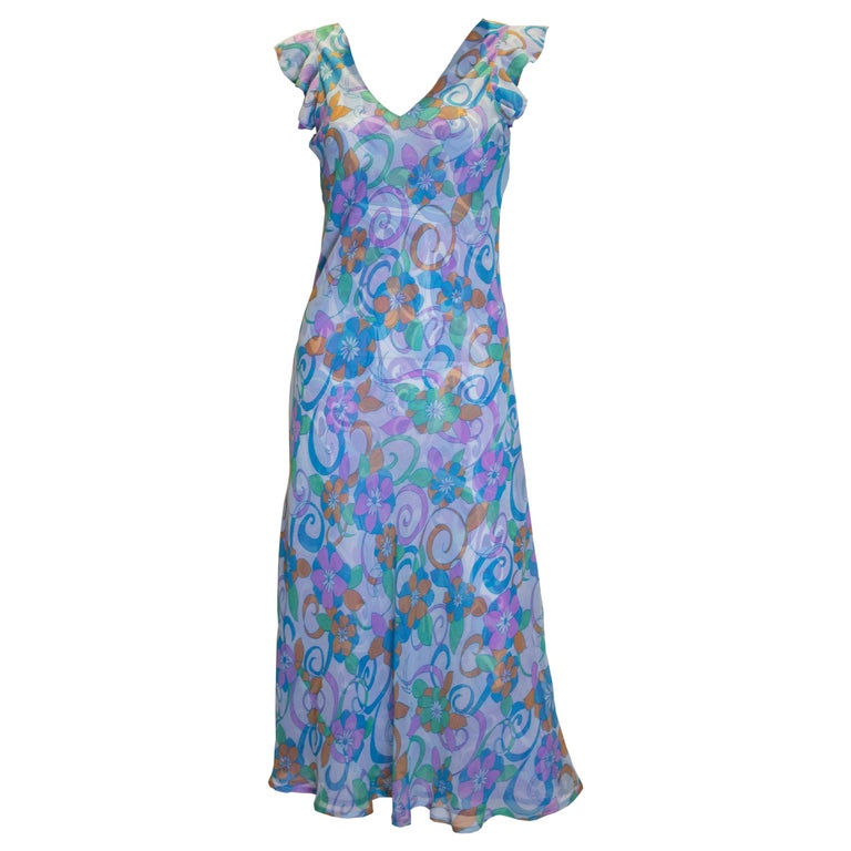 Vintage Reversible Bias Cut Summer Dress at 1stDibs reversible summer