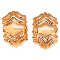 Boucles d'oreilles « Vintage Revisit Knocker Classic Iconic » en or 14 carats 12579*