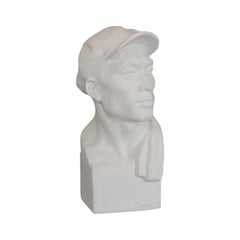 Vintage Revolutionary Male Bust, English, Plaster, Figural, Sculpture, Historic