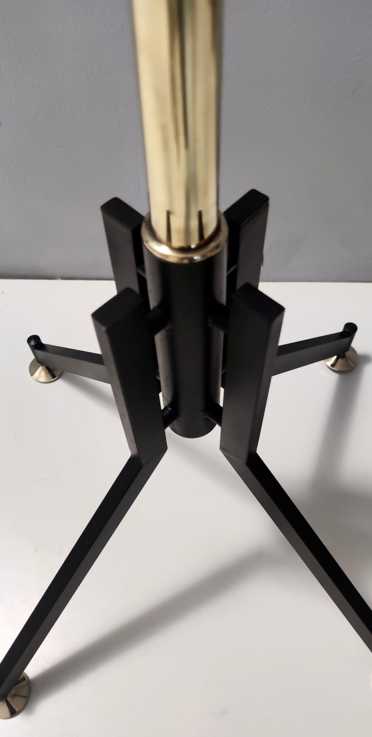 Vintage Revolving Brass and Varnished Iron Coat Rack, Italy For Sale at ...