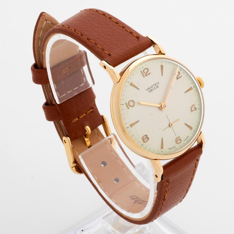 Vintage Revue Dress Watch, 9k Yellow Gold. 1950s, Outstanding Condition