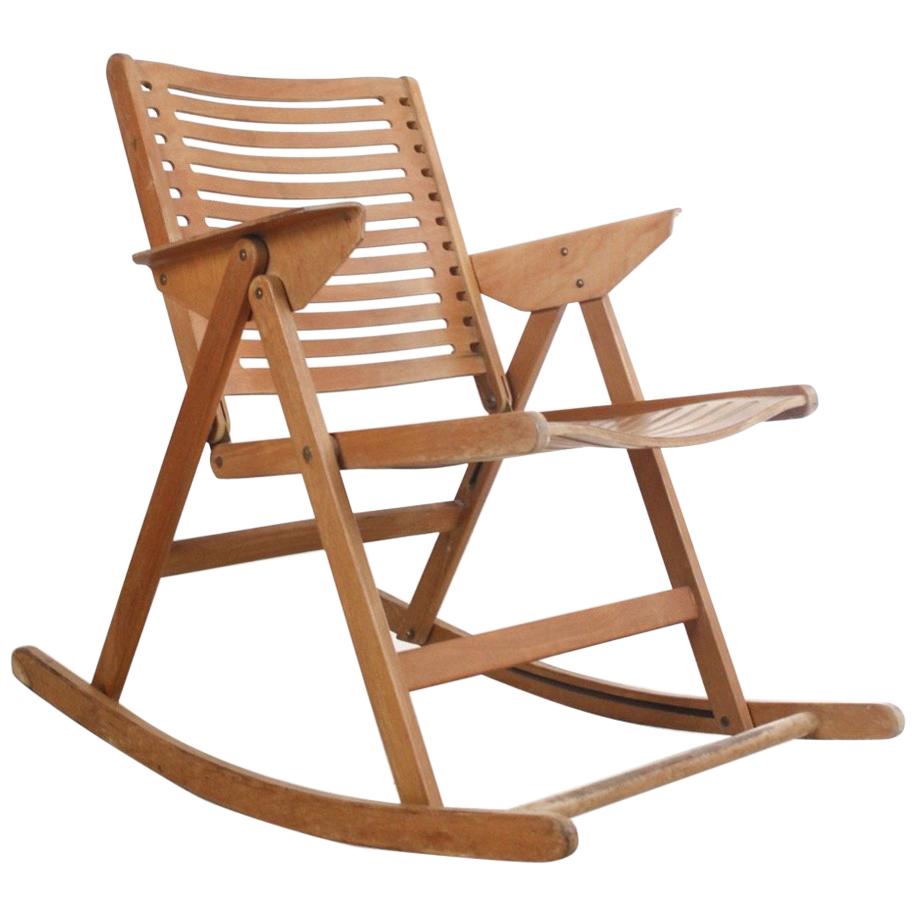 Vintage Rex Rocking Chair by Niko Kralj, 1950s