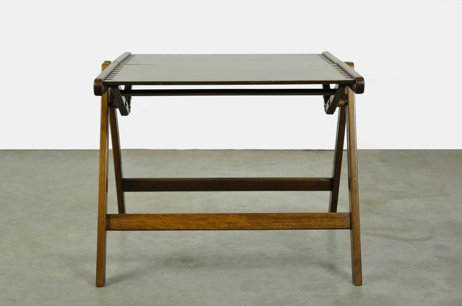 Vintage “REX” sidetable by Niko Kralj for Stol Industrija Pohistva, 1950s In Good Condition For Sale In Deventer, NL