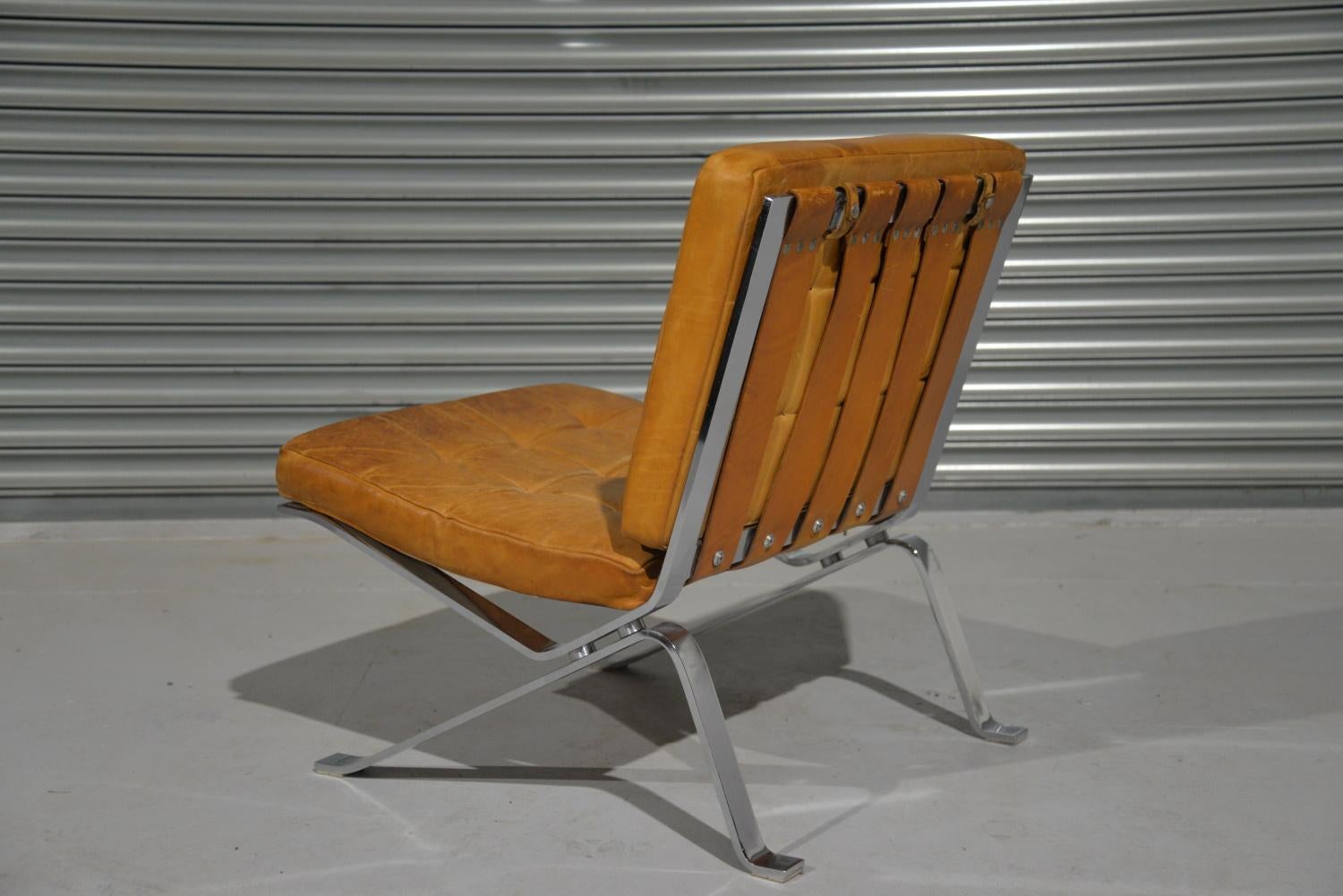 Swiss Vintage Rh-301 Lounge Chair by Robert Haussmann for De Sede, Switzerland, 1954 For Sale