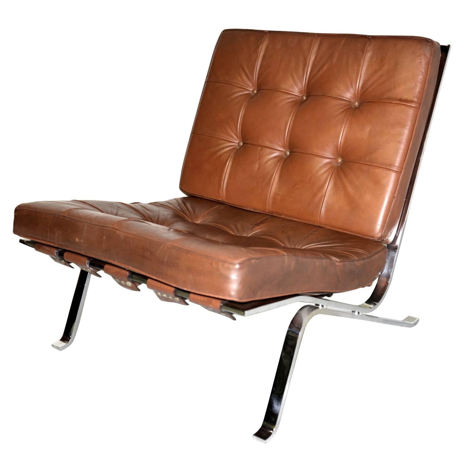 Vintage RH-301 Lounge Chair by Robert Haussmann for De Sede, Switzerland 1954 For Sale