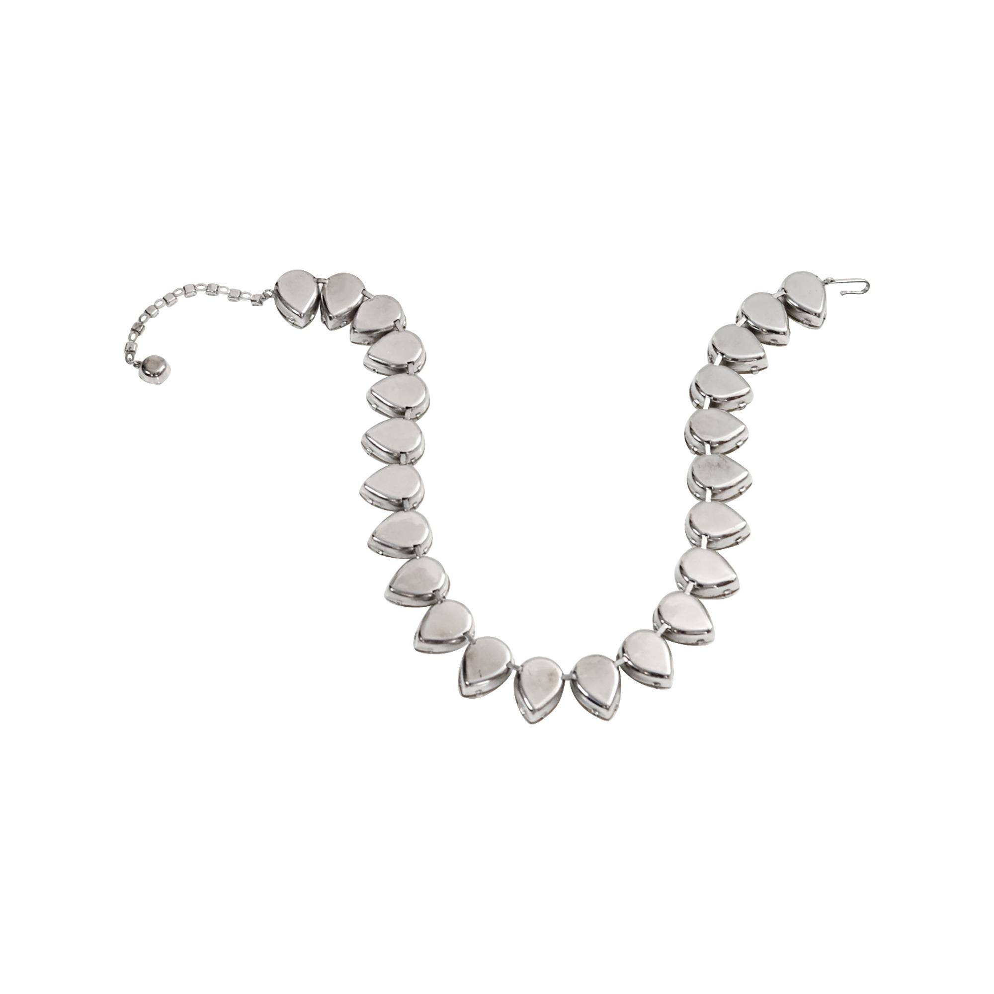 Vintage Diamante Birnenform Halsband CIRCA 1980er im Angebot 5