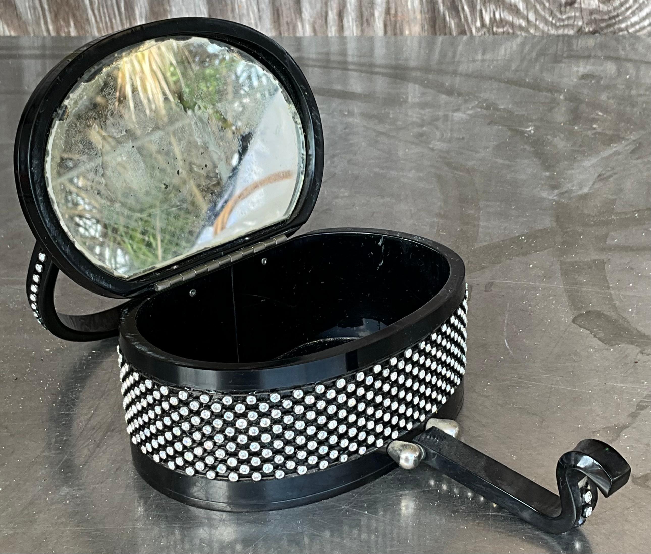 Vintage Rhinestone Lucite Purse After Wilardy 6