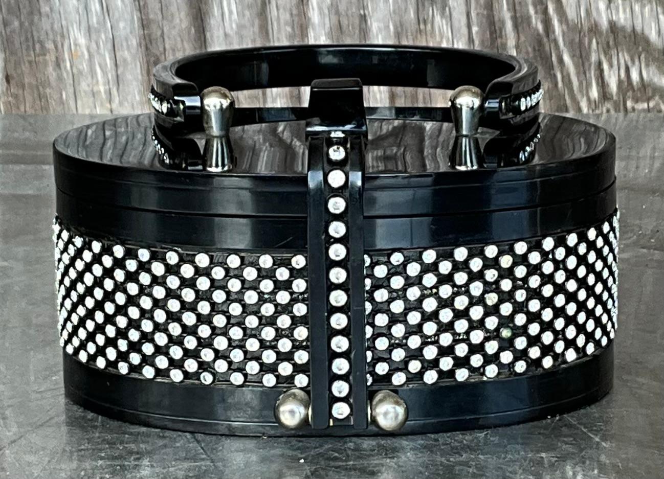 Vintage Rhinestone Lucite Purse After Wilardy 8