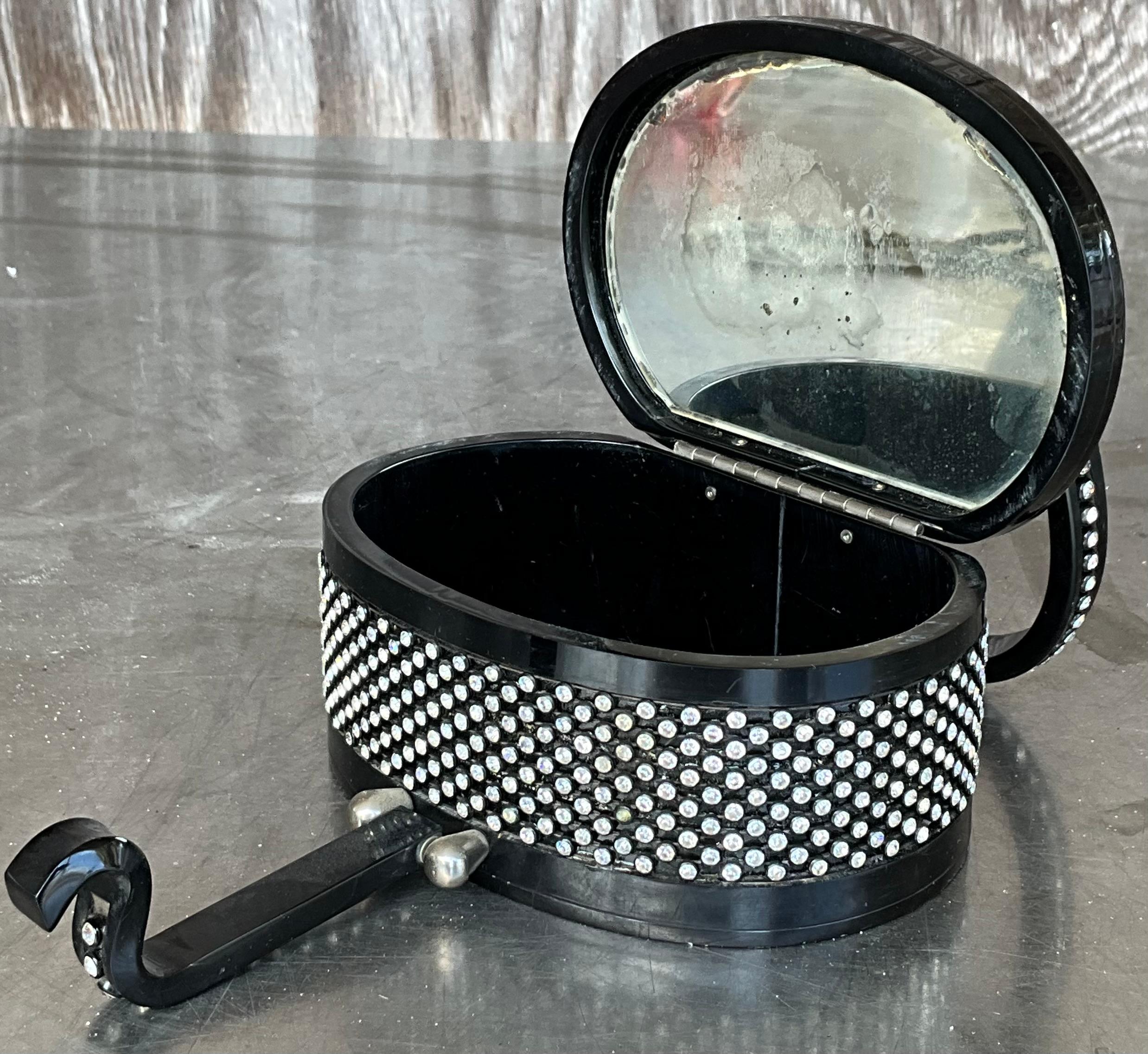 Vintage Rhinestone Lucite Purse After Wilardy 9