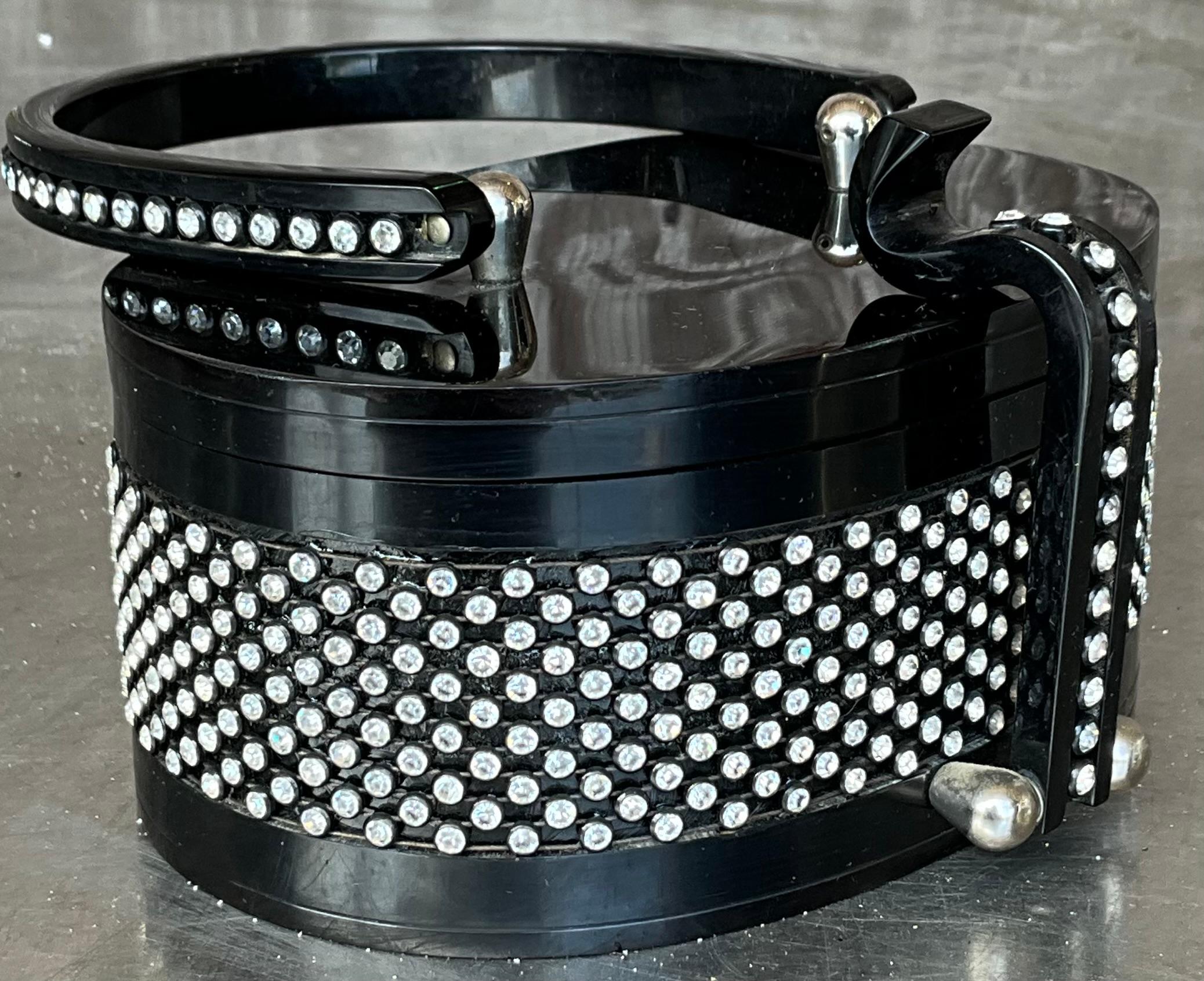 Vintage Rhinestone Lucite Purse After Wilardy 3