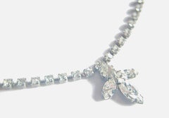 Vintage Rhinestone Pendant Necklace - Unsigned - United States - Circa 1950's