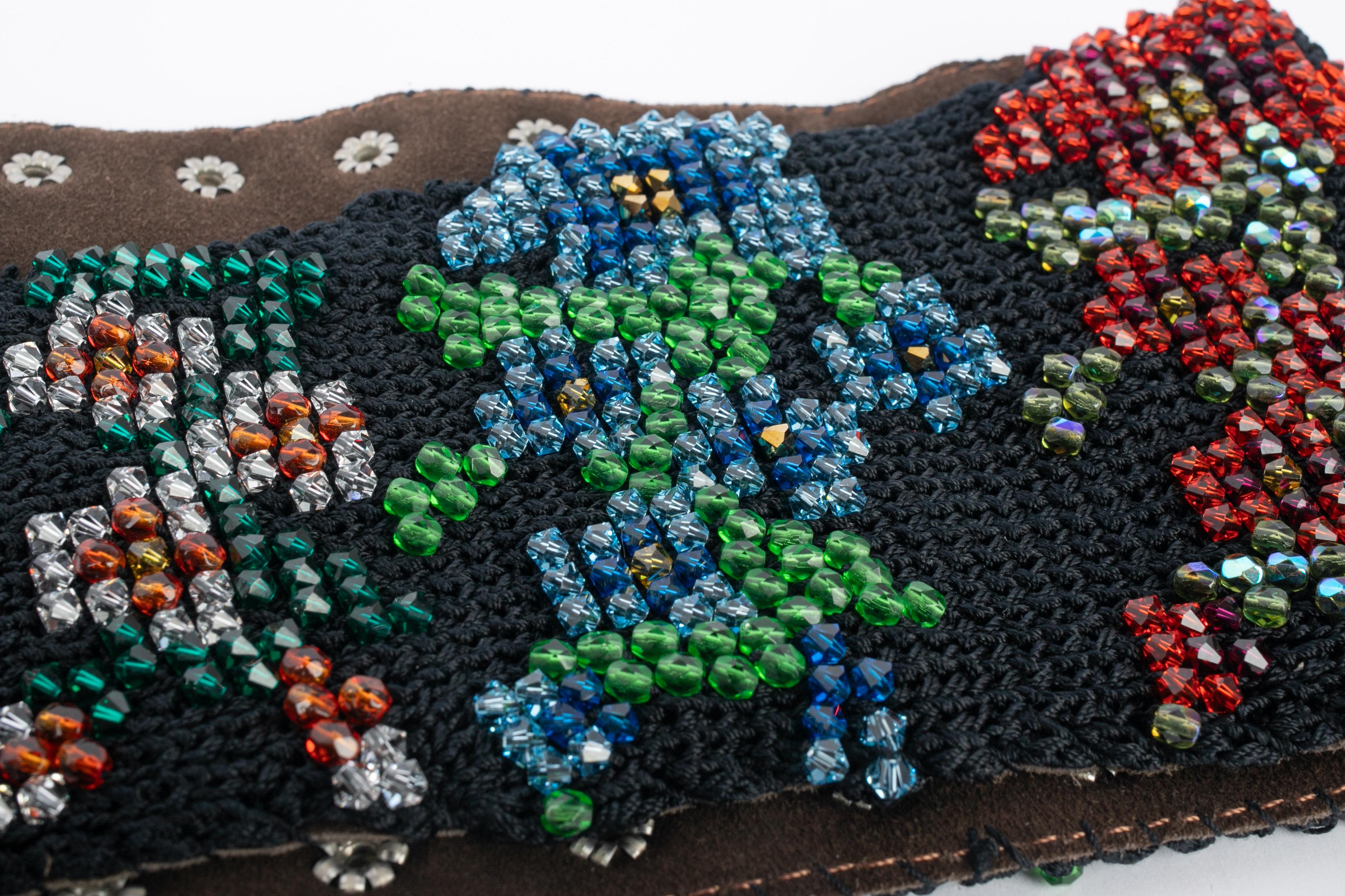 Vintage Gürtel mit Strasssteinen im Angebot 1