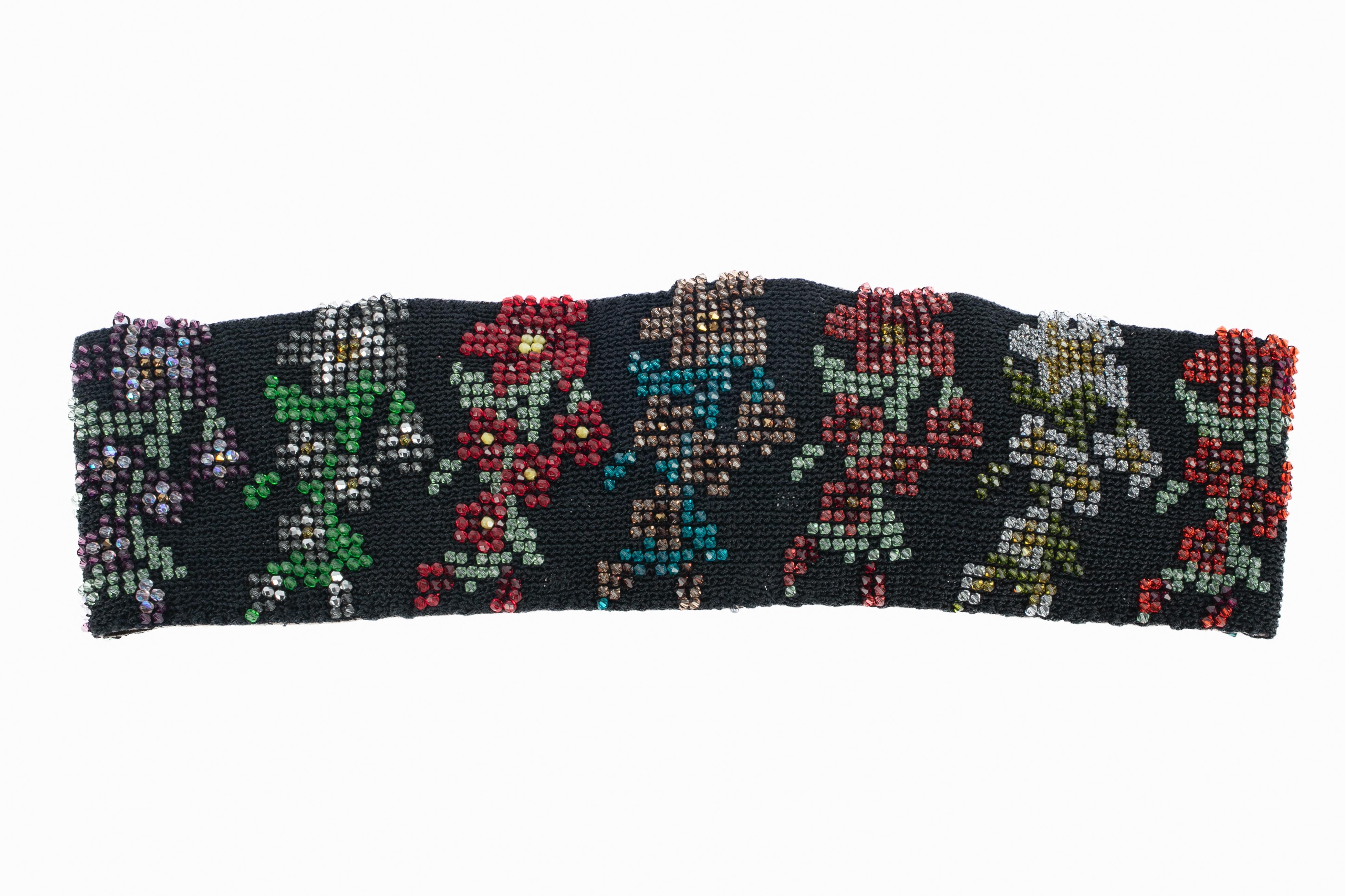 Vintage Gürtel mit Strasssteinen im Angebot 2