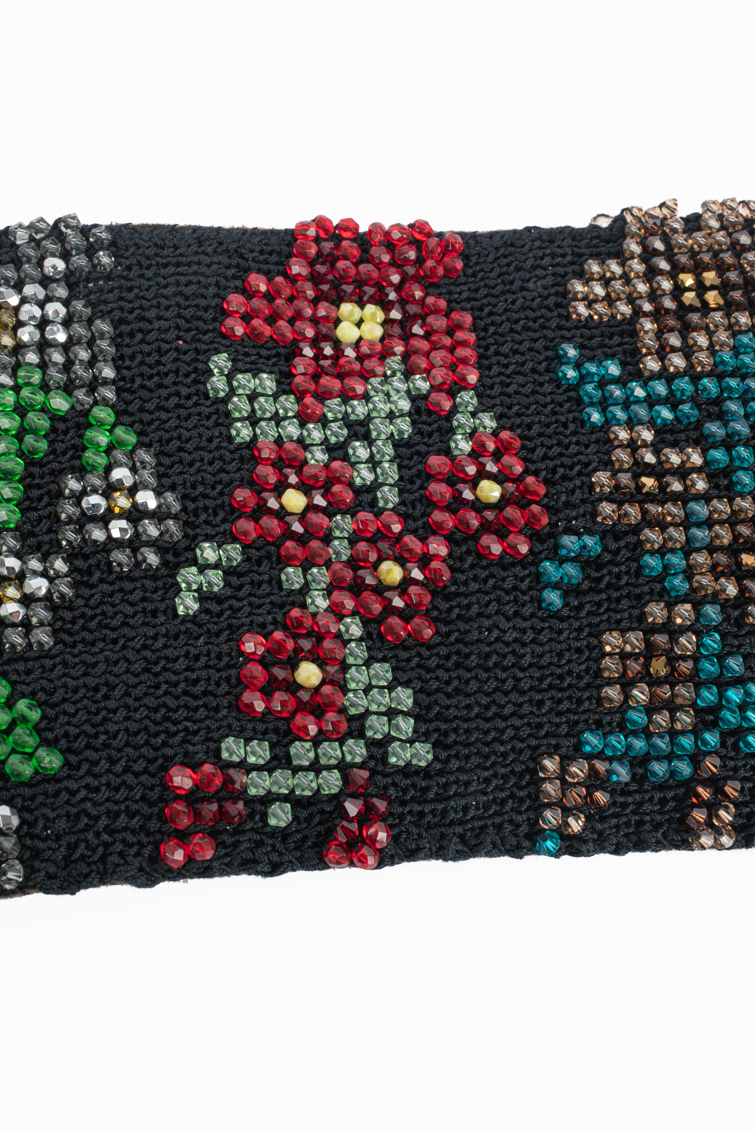 Vintage Gürtel mit Strasssteinen im Angebot 3