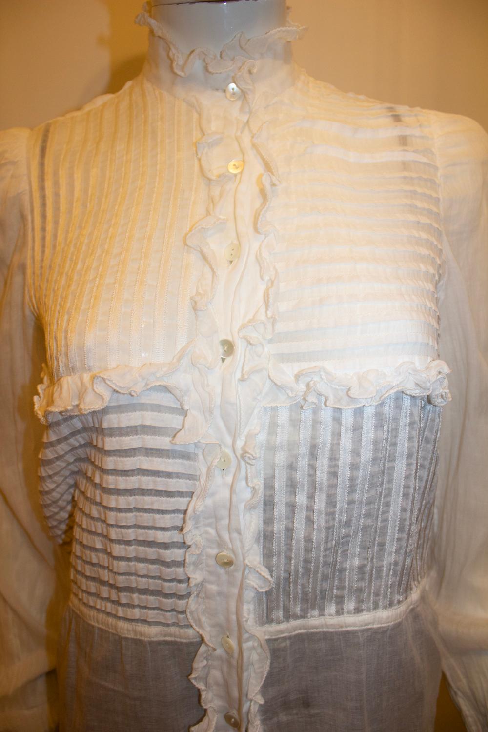 Camicetta con nastri vintage di Milena Francesio in vendita 3