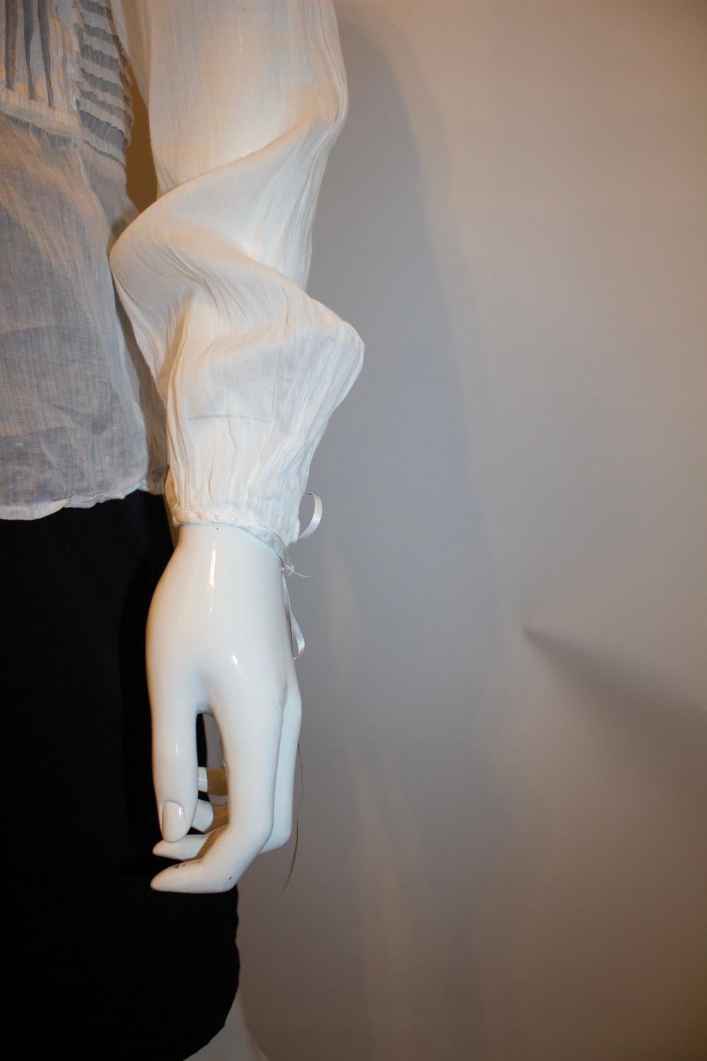 Camicetta con nastri vintage di Milena Francesio in vendita 4