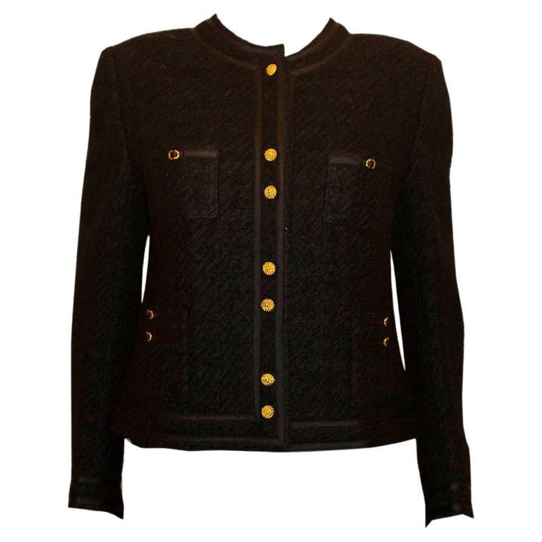 Vintage Richard Carriere Paris, Hand Finished Chanel Style Jacket For Sale  at 1stDibs