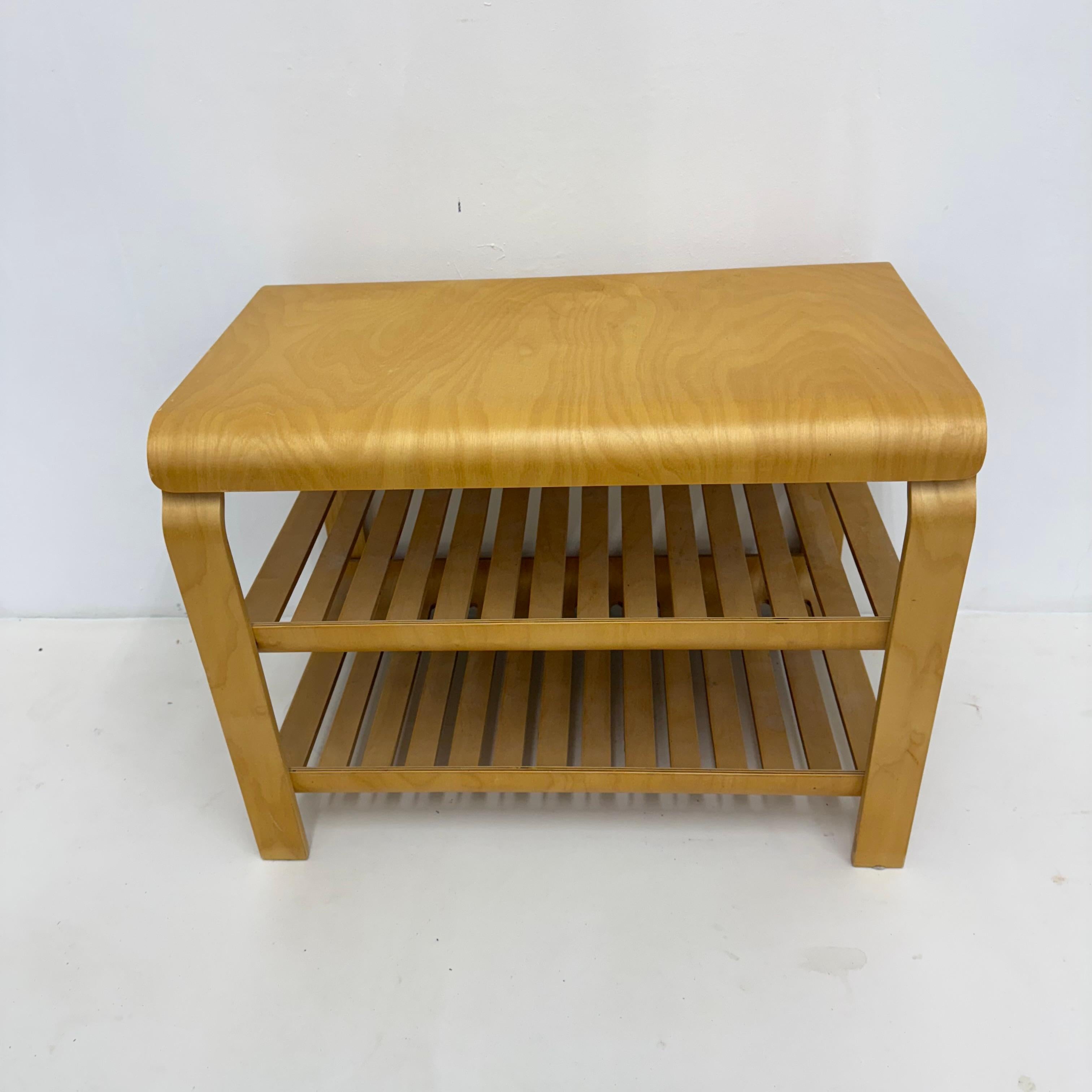 Table console vintage en contreplaqué Richard Clack for Ikea 