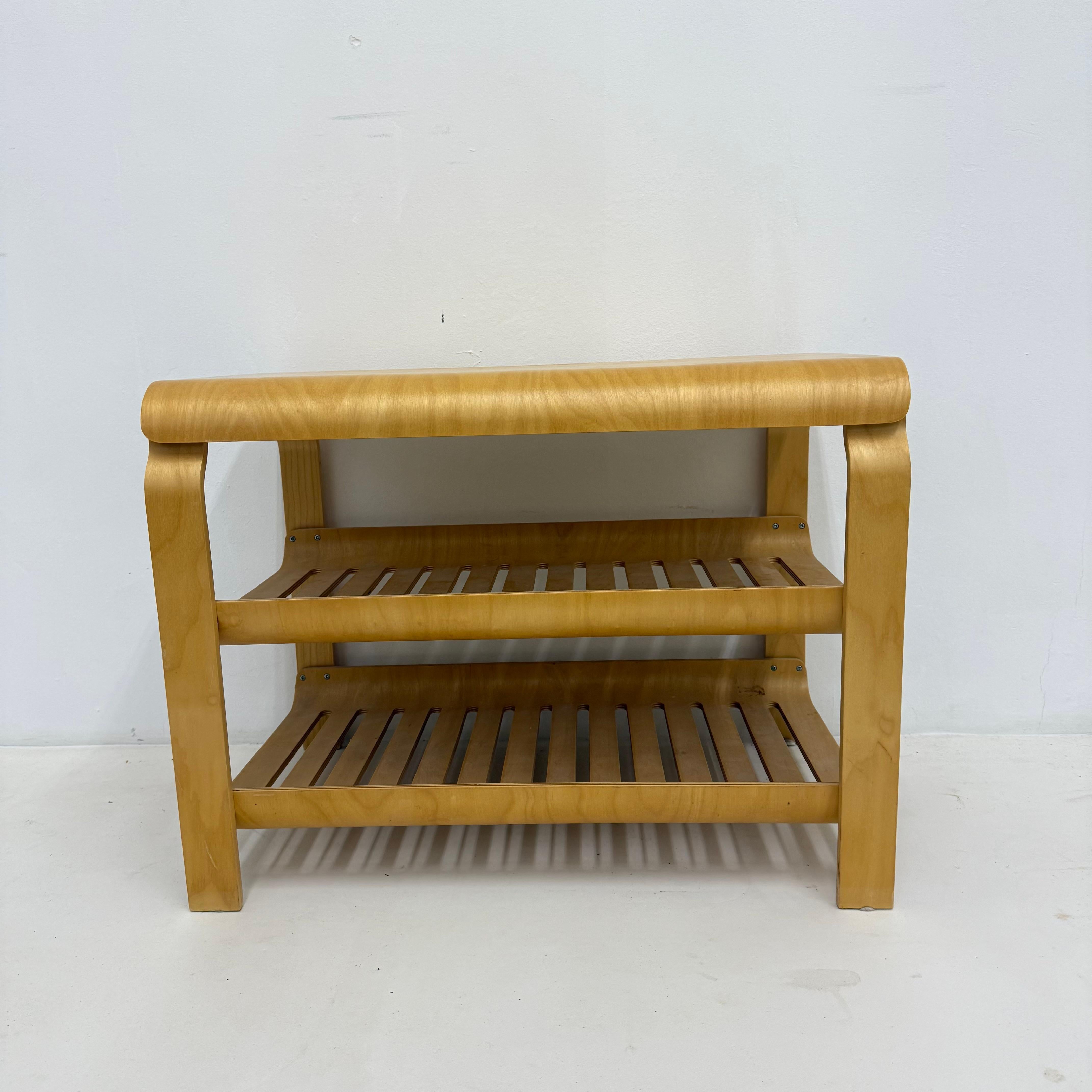 Scandinave moderne Table console vintage en contreplaqué Richard Clack for Ikea 