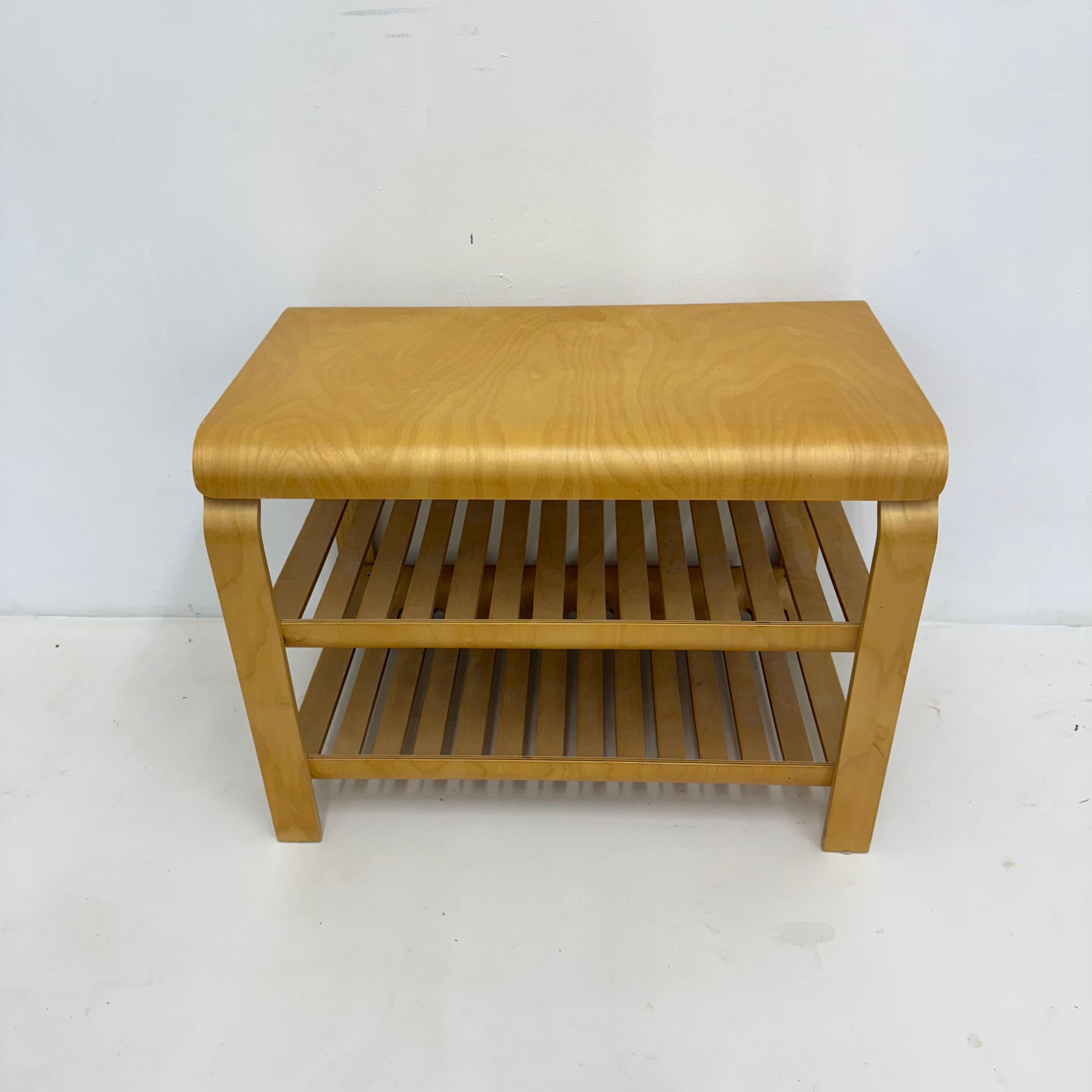 Table console vintage en contreplaqué Richard Clack for Ikea 