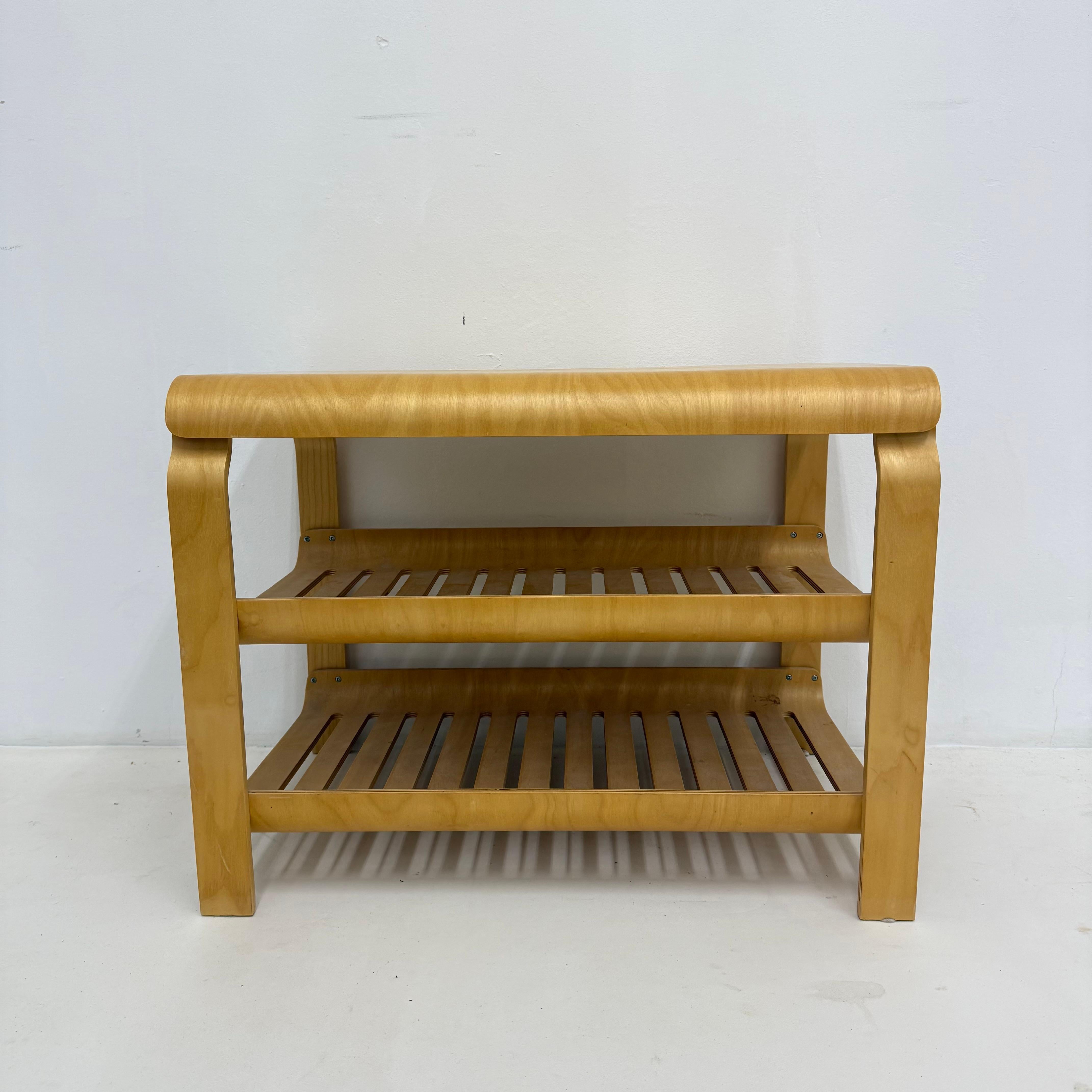 Fin du 20e siècle Table console vintage en contreplaqué Richard Clack for Ikea 