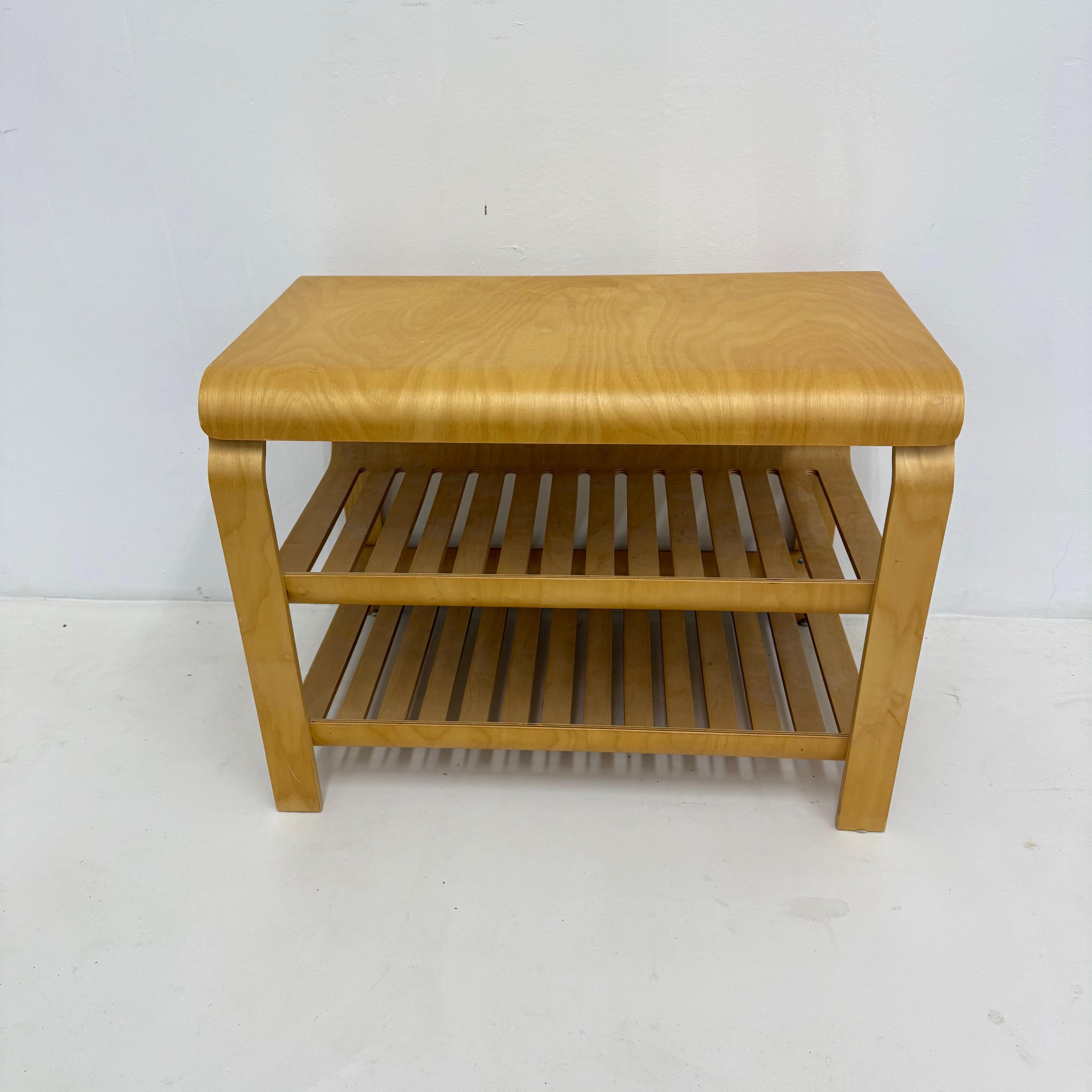Table console vintage en contreplaqué Richard Clack for Ikea 