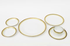 Richard Ginori Palermo Yellow, Gold Bone China Dinnerware Set Italian Vintage