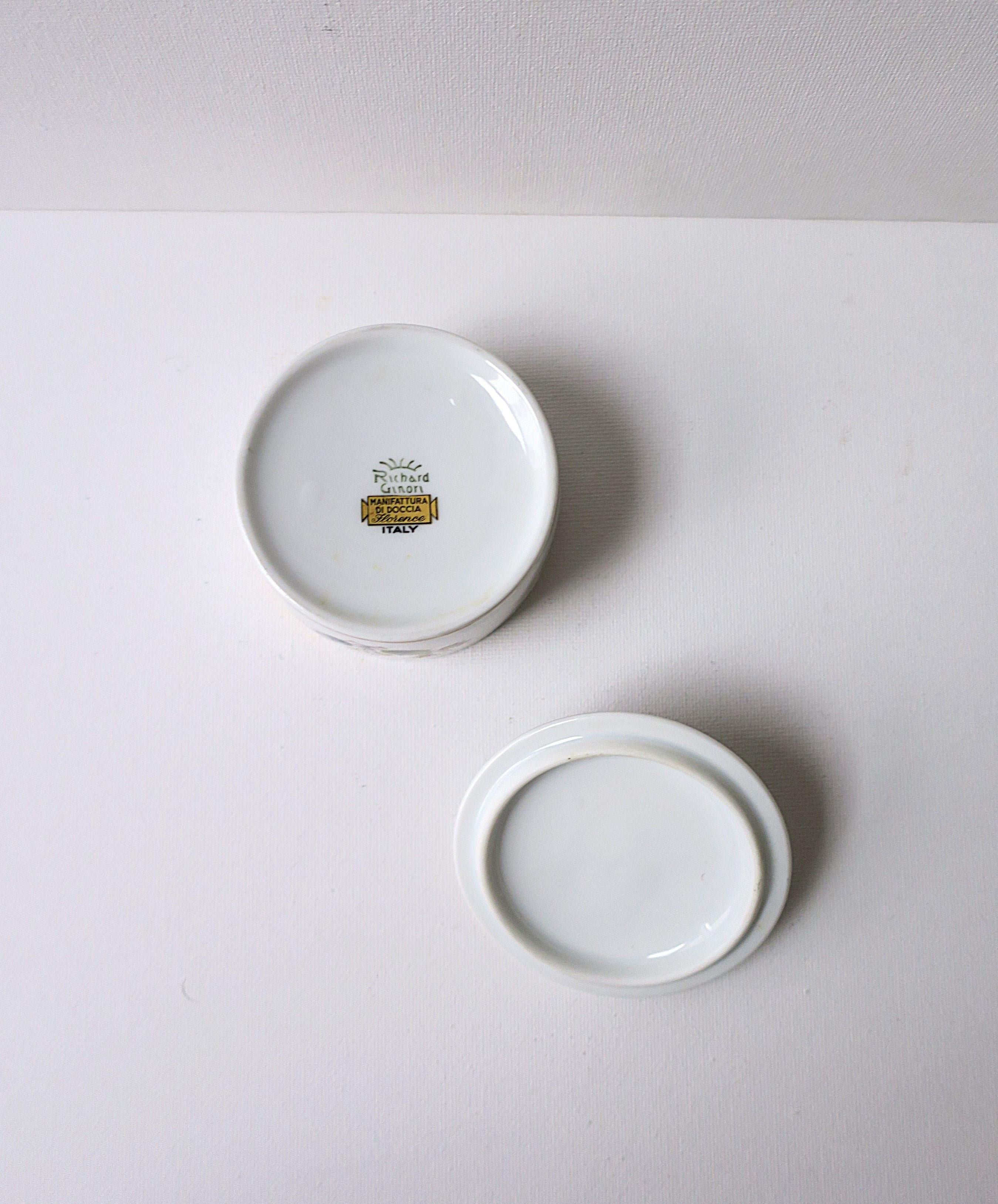 Vintage Richard Ginori Porcelain Jewelry Box For Sale 9